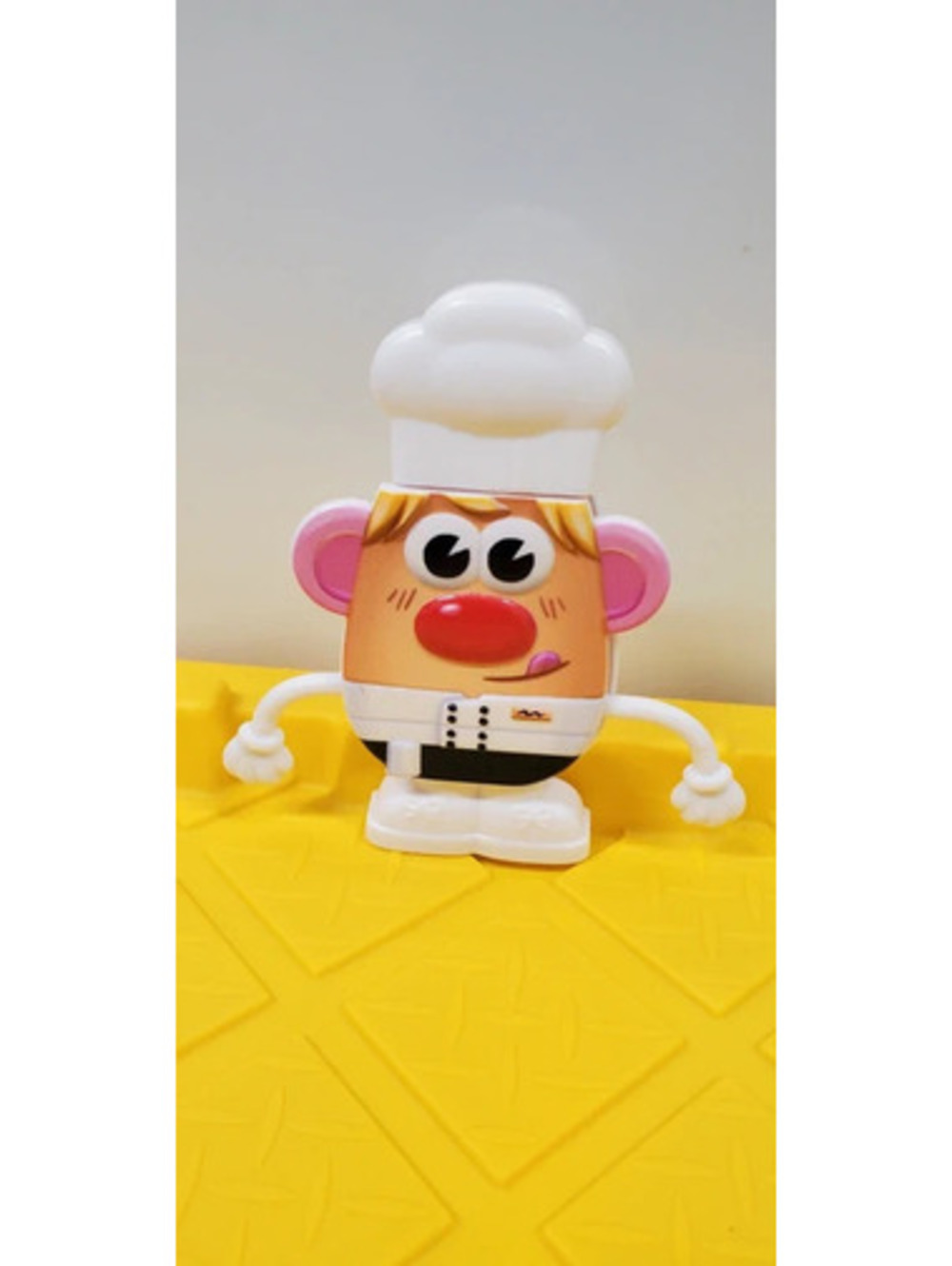 Potato Head Chef Toy Plastic Figureine Collectible Cook Hat White Uniform
